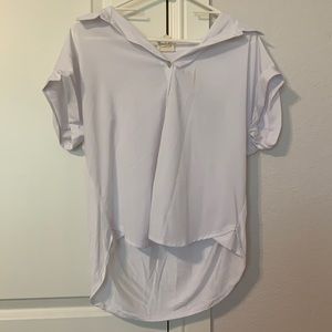 Quarter button up blouse